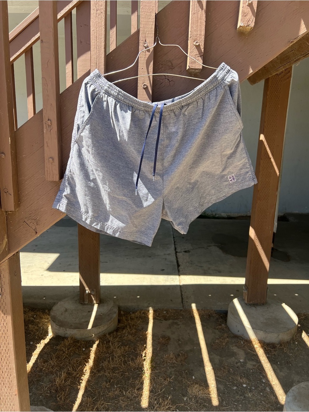 Nike Heather Gray Elastic Waist Athletic Shorts